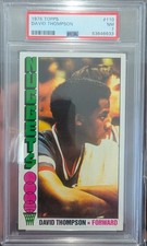 1976 TOPPS BASKETBALL #110 DAVID THOMPSON PSA 7
