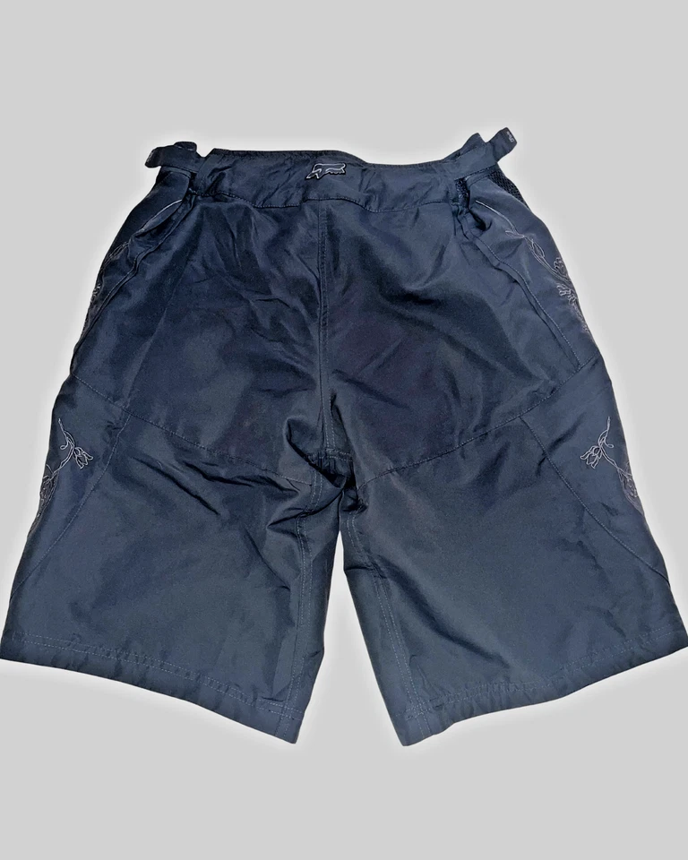 Vintage Fox Riders Co Women’s Padded MTB Cycling Shorts Dark Gray Large - Image 2 of 4