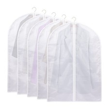 5 Pieces Hanging Garment Bags, Clear Bag, Dustproof Plastic Bag, Dust Cover