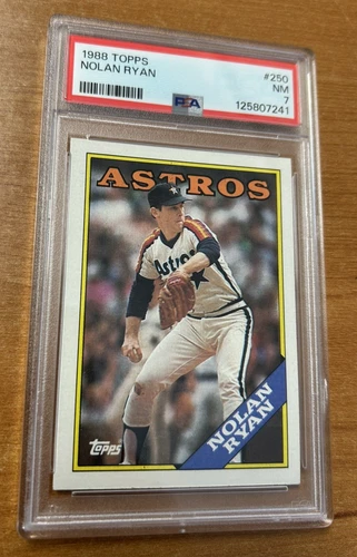 1988 Topps #250 Nolan Ryan PSA 7 NEAR MINT Nolan Ryan HOF
