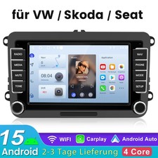 Carplay Android 15 Radio Für VW Golf 5 6 Polo T5 Touran Passat Tiguan GPS Nav BT