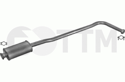 Silencieux intermédiaire Renault Clio 1 en acier aluminié robuste de rechange