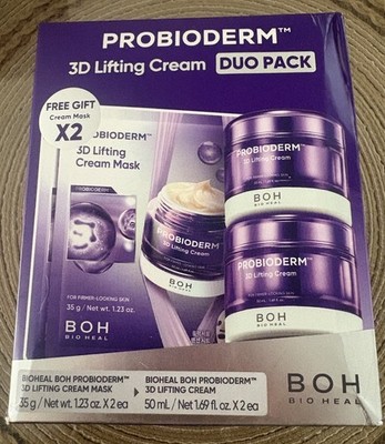 Bioheal BOH Probioderm 3D Lifting Cream DUO PACK + 2 Free Cream Sheet Masks