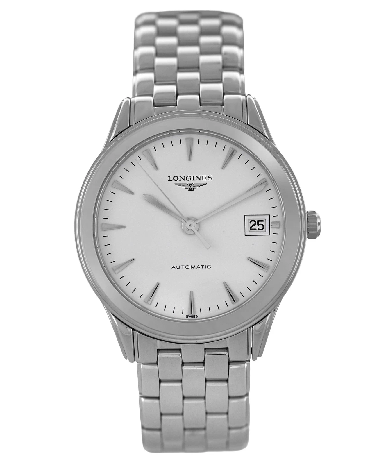 Orologio Automatico Uomo Longines Flagship L4.774.4.12.6 Data Acciaio Inox 36MM