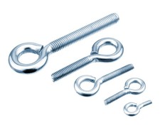 Gewindeschrauben Typ 48 Stahl VZ verzinkt Augen Ring Ösenschrauben M3 bis M12