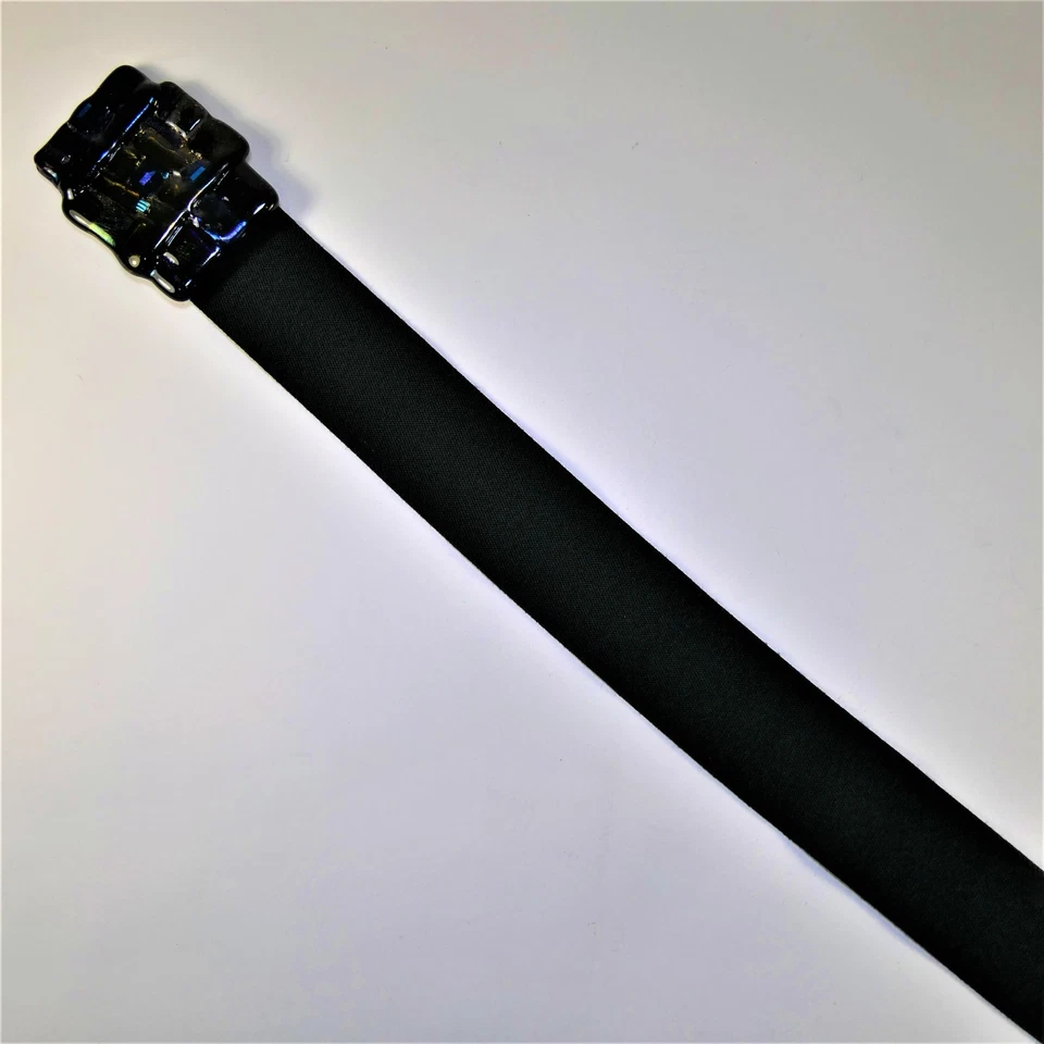 Dichroic Glass Womens Sz Small Decorated Stretch Fashion Statement Belt - Image 4 of 4