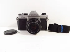 PENTAX K1000 35mm SLR Film Camera with SMC-M 50mm f/1.7 lens, Works