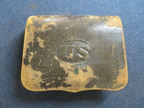 CIVIL WAR US / UNION ARMY MODEL 1864 CARTRIDGE BOX FOR SPRINGFIELD RIFLE MUSKET