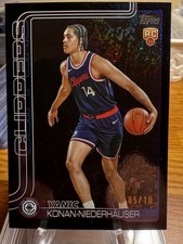 2025-26 TOPPS BASKETBALL #230 YANIC KONAN-NIEDERHAUSER Black  05/10 RY