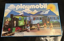 Playmobil 4005 Personenzug 2 Wagen Dampflok 12 Gleise Eisenbahn LGB OVP Getestet