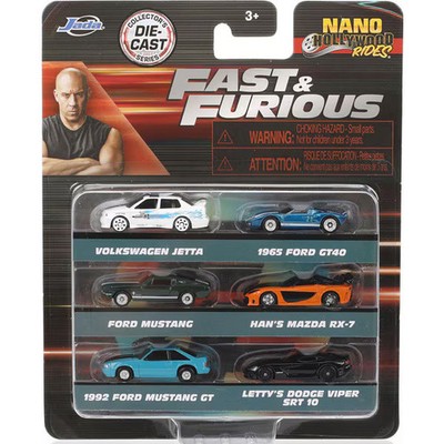 JADA36579 Fast & Furious Nano Size Mini Car Set of 6 PACK-D [Mini Car]