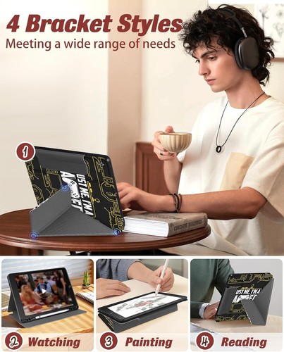 iPad 9th/8th/7th Generation 10.2 Inch Case with Pen Holder for Boys Girls - 第 3/6 張圖片