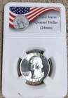1948,1946D,1962 Proof And 1964 Proof Washington Silver Dollar Quarters.
