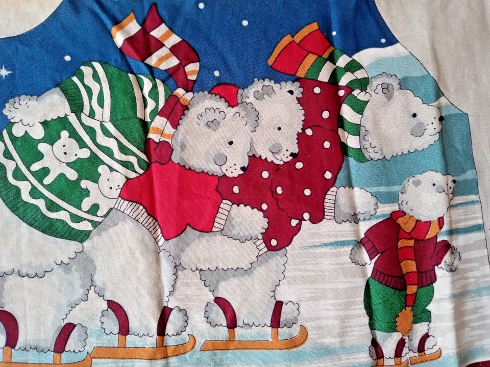 Винтажный Concord ткани "Праздник на льду" жилет панели хлопок вырезать и шить новый необрезанный EC - Изображение 4 из 4