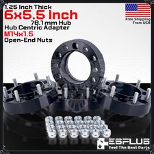 4pc 1.25 Hub Centric Wheel Adapter Spacer 6x5.5 Cb 78.1mm 14x1.5 Fit Chevrolet