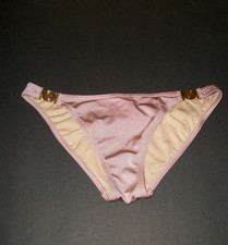 Bikini Victoria Secret S Fawn beige marrone vita bassa nuovo con etichetta fondo