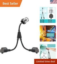 1 Pcs 2 in 1 Light Socket to Plug Adapter, Convert E26/E27 Bulb Socket to 2 P...