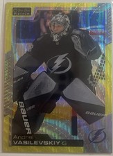 Andrei Vasilevskiy 2020-21 OPC Platinum No. 43 Neon Yellow Surge Lightning