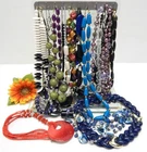 VINTAGE TO NOW COSTUME/ CRAFT JEWELRY NECKLACE LOT,  MIXED MATERIALS