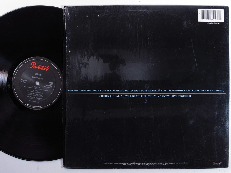 SADE Diamond Life PORTRAIT LP NM SHRINK x - Image 2 of 2