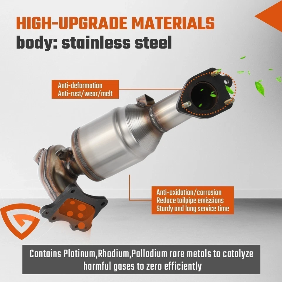 Convertidor catalítico de escape delantero EPA para Honda Accord Highflow 2013 2014-2017 Foto 4 de 4