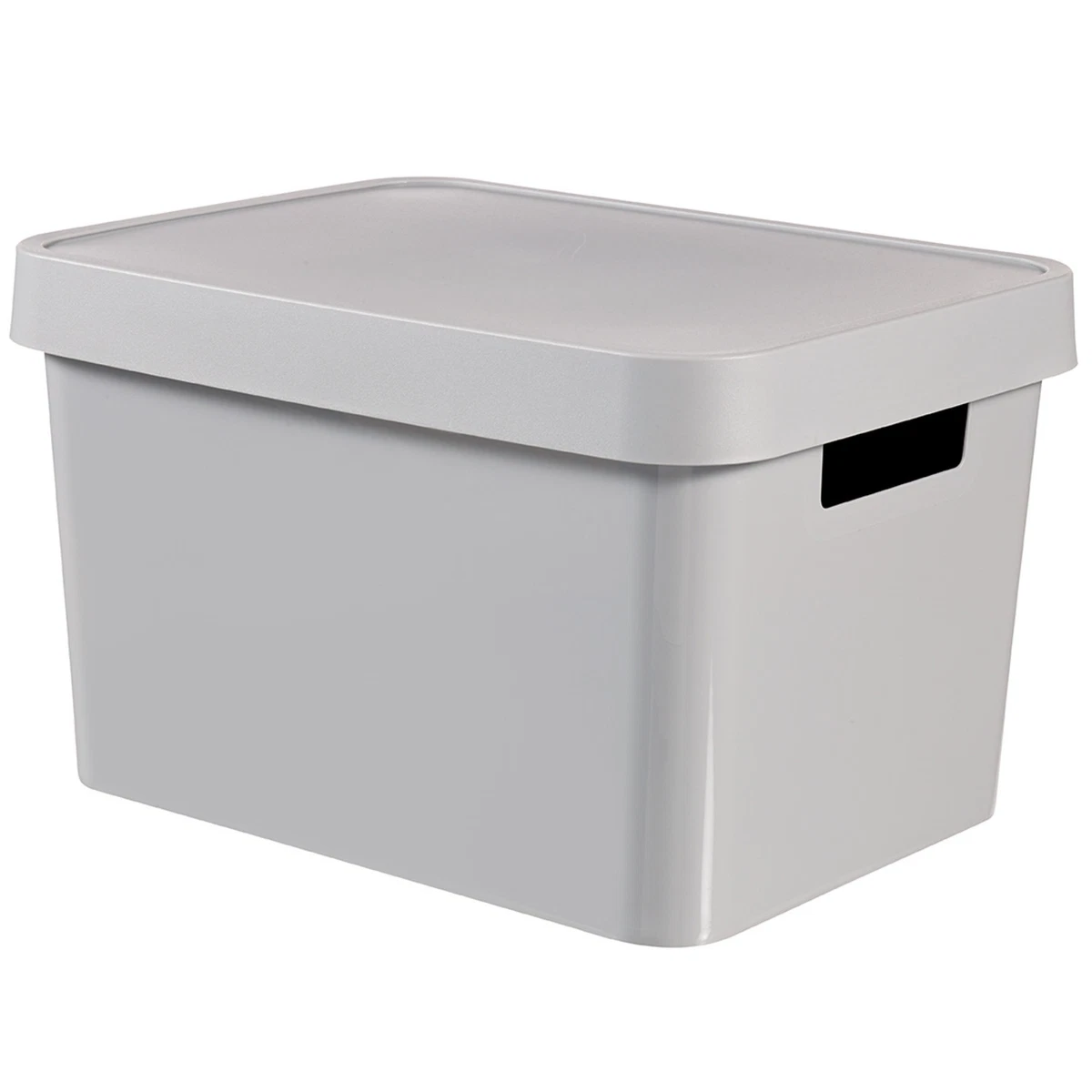 Contenitore a griglia con pianale in plastica con ruote: 4 lati