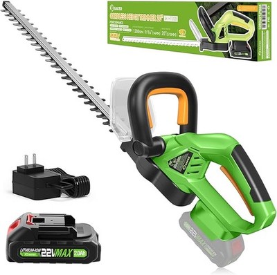 Saker Cordless Hedge Trimmer 20in 22V Battery Included