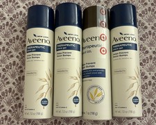 Aveeno Therapeutic Shave Gel Soothes Dry, Sensitive Skin 7 Oz LOT OF 4 New