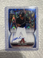 2023 Bowman Chrome Prospect Autographs Juan Corniel #CPA-JCL /150 On-card 1st
