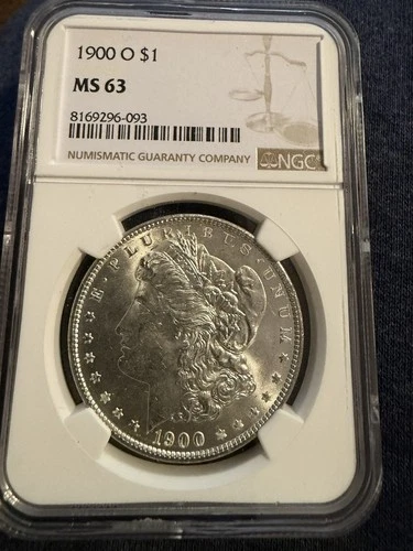 1900-O MORGAN SILVER DOLLAR ~ NGC - MS 63 ~BEAUTIFUL COIN~