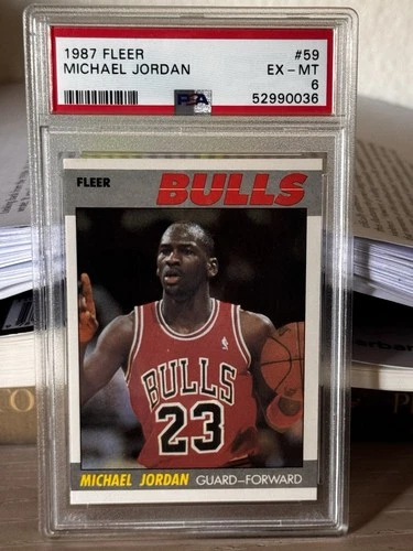 1987-88 Fleer - Michael Jordan #59 PSA 6