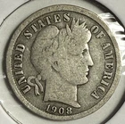 1908-P Barber Dime - (12-23)