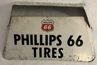 VTG PHILLIPS 66 Metal Tire Stand Sign Display - Gas & Oil - Garage Find - Dad