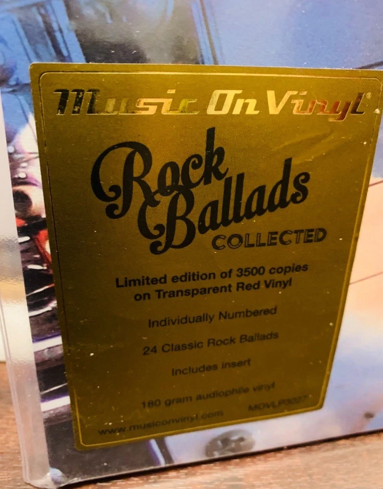 Rock Ballads - Collected - 2LP Transparent Red Vinyl - Various Artists MOV ## - Image 2 of 4