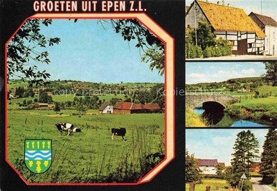 Epen Zuid-Limburg NL panorama cattle pasture stone bridge partial views