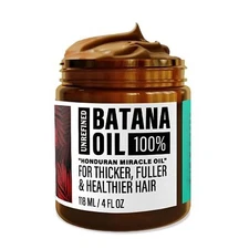 119ML/4 Fl oz 100% BATANA OIL For Hair Growth -Promotes Hair Regrowth Hair Care