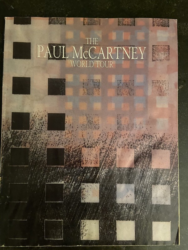 1989 Paul Mccartney World Tour Concert Program Book