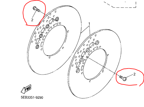 Juego De Tornillos De Disco De Freno Yamaha R6 - Acero Inoxidable, Compatibles Con R6, R7, R1 (1999-2002)