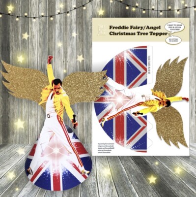 Freddie Mercury Queen Christbaumspitze Fee/Engel KOSTENLOSER UK-VERSAND