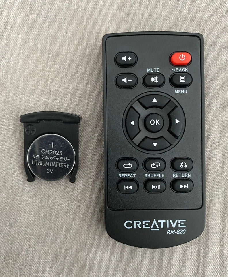 Creative RM-820 Remote Control - Used, Excellent Condition with New Battery - Image 4 of 4
