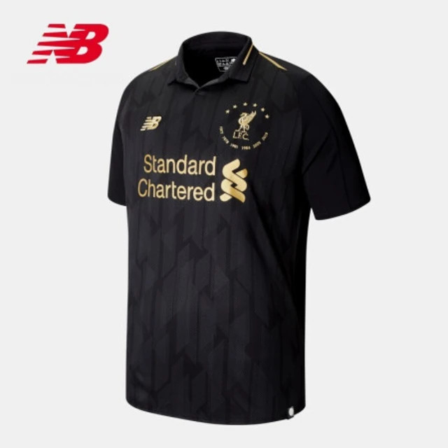 2018/19 NEW BALANCE LIVERPOOL FC 6X CHAMPS OF EUROPE BLACK SOCCER MT930503 SZ L