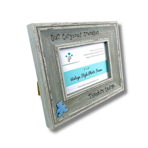 Nuestro Precioso Nieto Personalizado De Colección Marco de Foto Azul Regalo para Nan Abuelo - Imagen 3 de 9