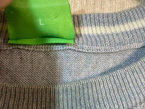 Suéter Hugo Boss para hombre, gris, 100 % lana, talla L - Imagen 3 de 9