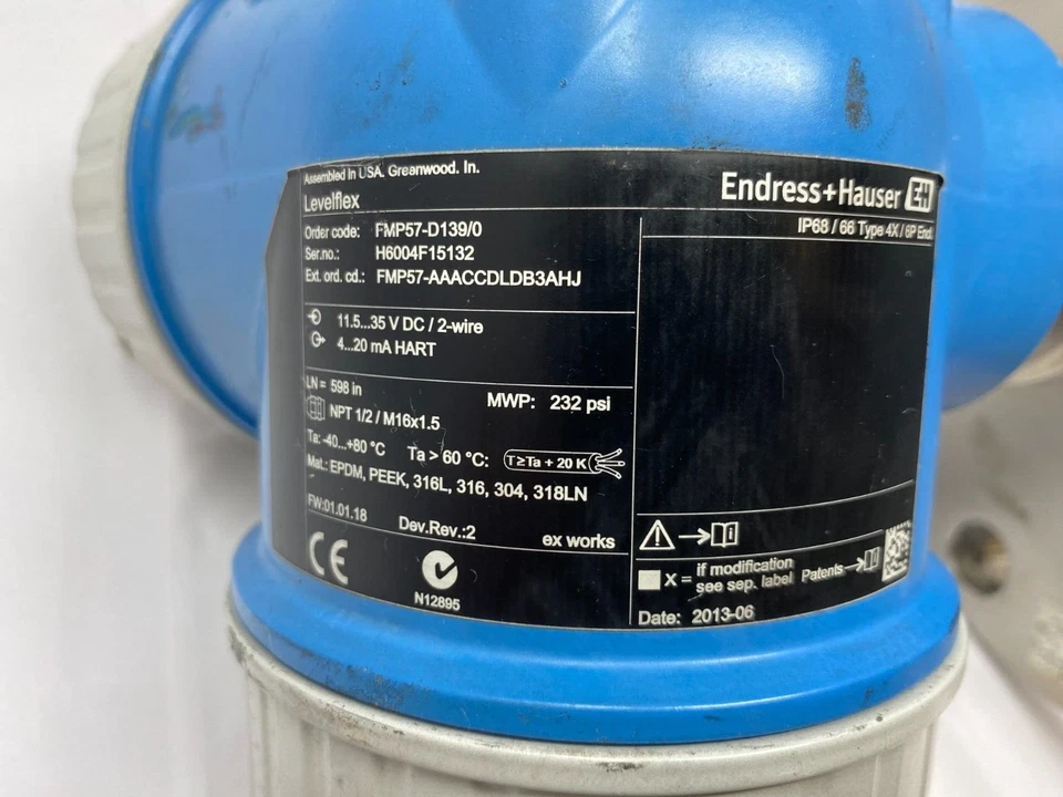 Endress+Hauser FMP57-D139/0 Levelflex Guided Wave Radar Level Transmitter - Image 3 of 4