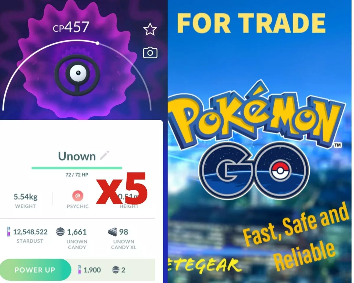 Pokemon UNOWN trade go