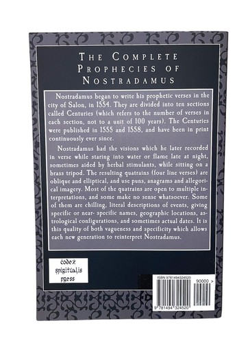 The Complete Prophecies of Nostradamus Codex Spirituals Press - Picture 2 of 2