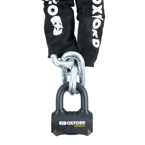 Oxford Nemesis 16mm Motorrad Kette & Schloss 1,2M ultrastarke Fahrradketten