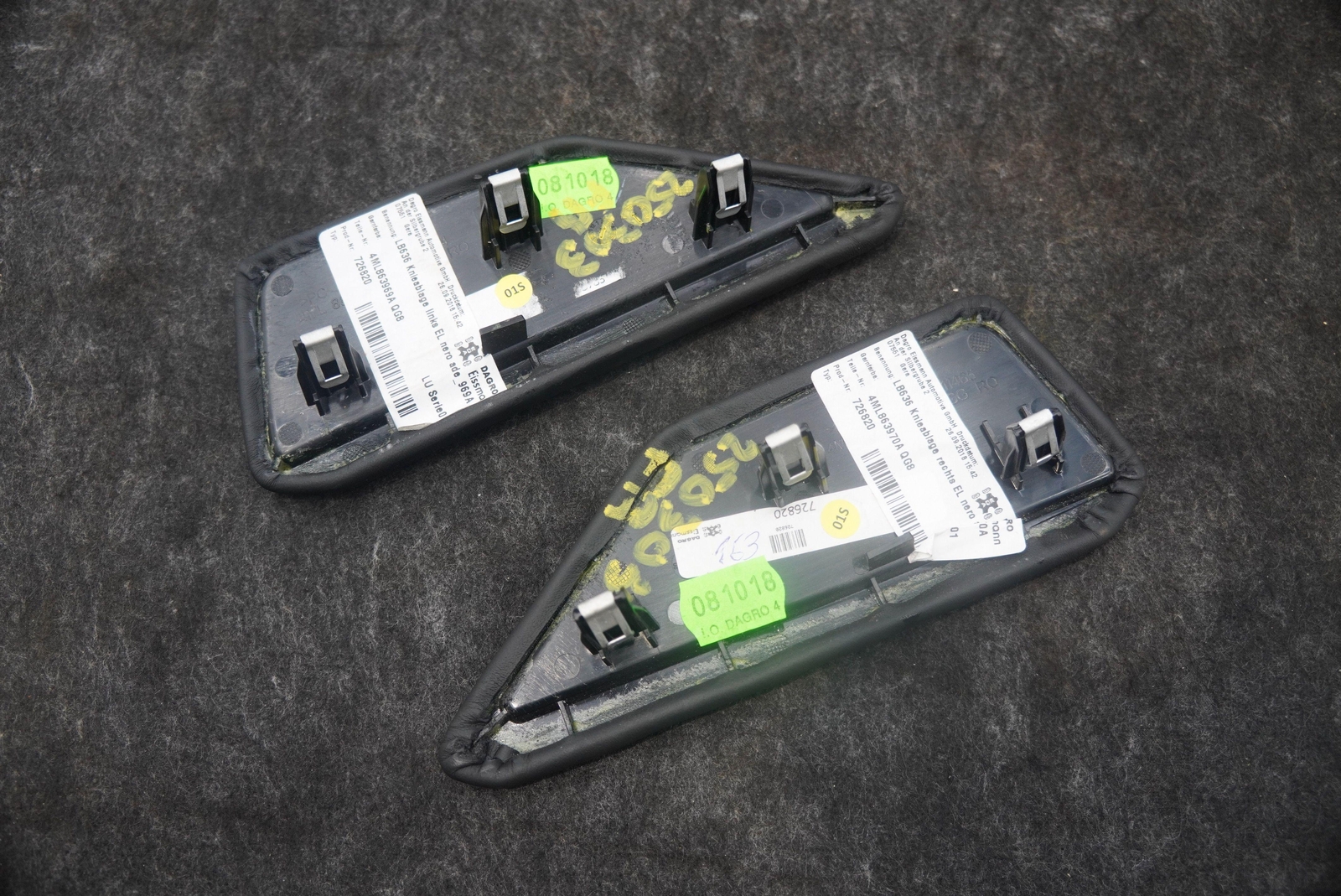 Set 2 Center Console Upper Insert Cover Trim Panel 4ML863969 Lamborghini Urus
