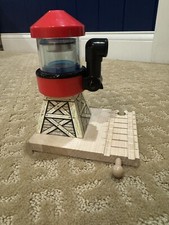 Thomas Tank Friends Wooden Railway Train: Britt Allcroft 2001 Red Water Tower