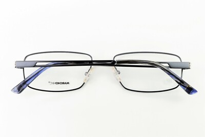 Marchon Nyc Cedar Street 412 Satin Blue Authentic Eyeglasses 53-17-140 MARCHON NYC CEDAR STREET 412 Satin Blue 53-17-140 Frames  main image 2